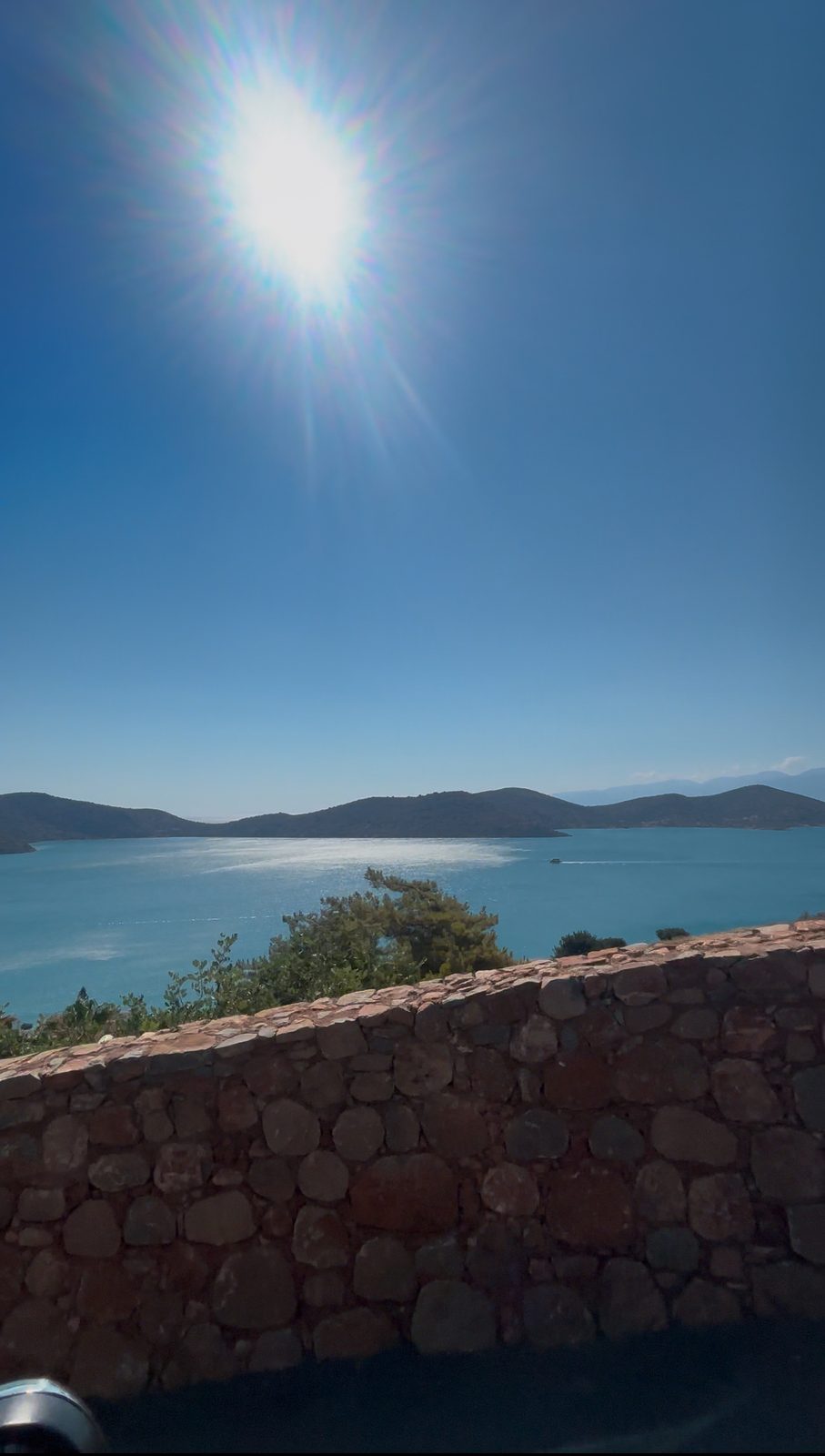 Morning sun over the bay