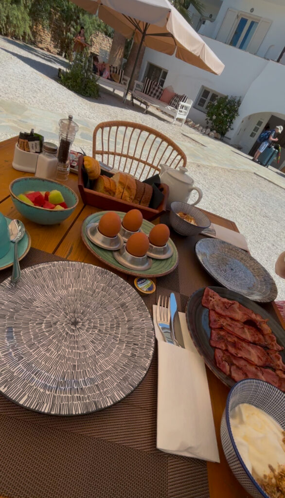 medusa naxos dog friendly resort breakfast