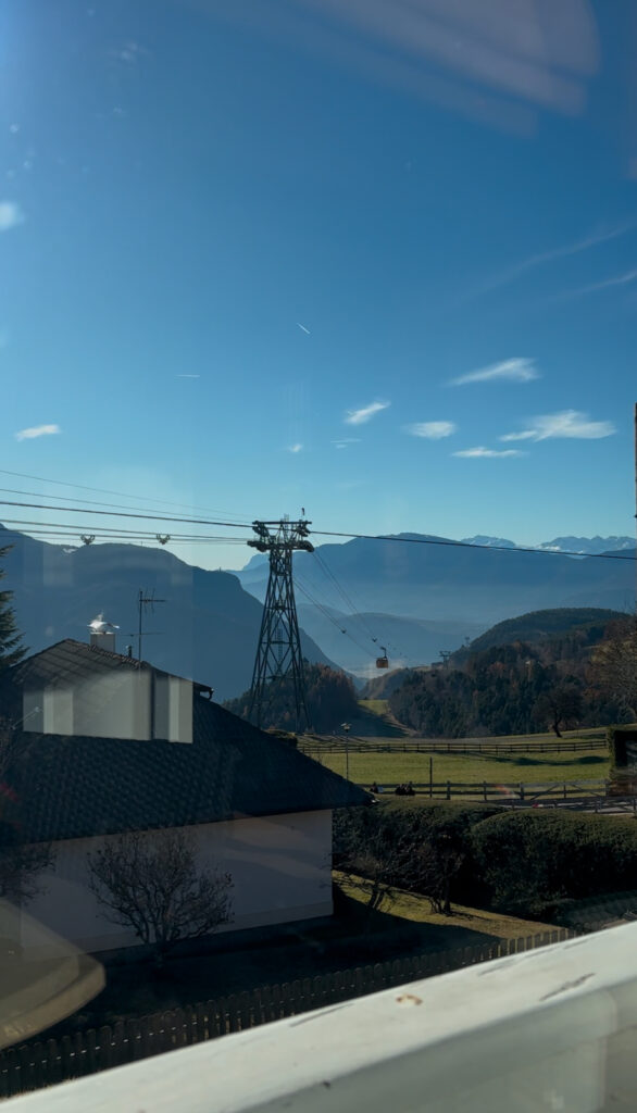 Cable car Bolzano Dolomites dog friendly