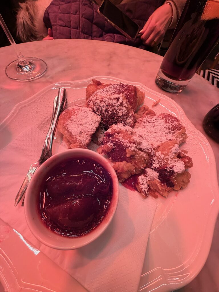 Demel Vienna pancakes dog friendly